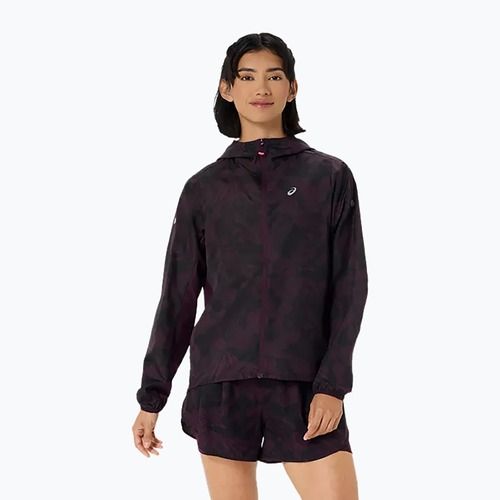 Dámská běžecká bunda Asics Fujitrail Packable Jacket dark aubergine