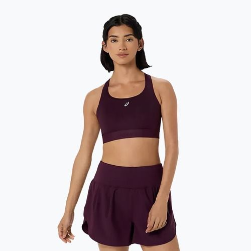 Sportovní podprsenka ASICS Road Compression dark aubergine