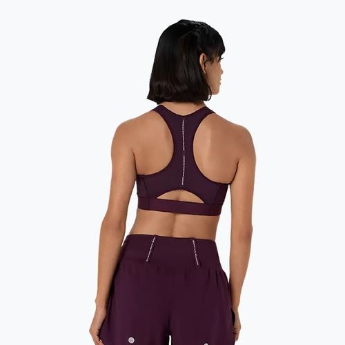 Sportovní podprsenka ASICS Road Compression dark aubergine