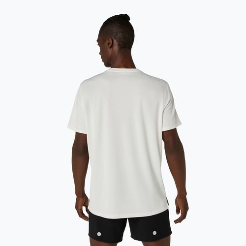Pánské běžecké tričko Asics Fujitrail Logo Ss Top Cream