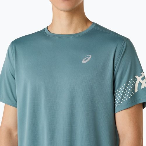 Pánské běžecké tričko ASICS Icon foggy teal