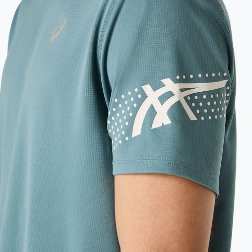 Pánské běžecké tričko ASICS Icon foggy teal