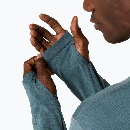 Pánský běžecký longsleeve ASICS Road Seamless foggy teal