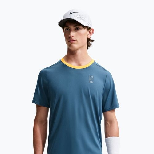 Pánské tričko na lezení Nike Court Dri-Fit Advantage new slate/laser orange/white