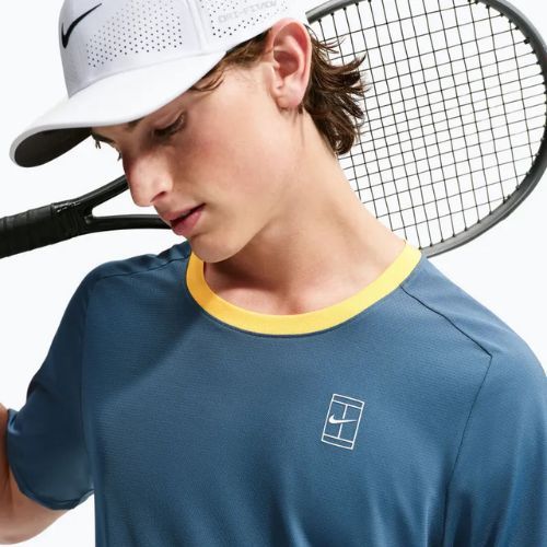 Pánské tričko na lezení Nike Court Dri-Fit Advantage new slate/laser orange/white