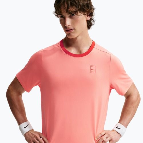 Pánské tričko na lezení Nike Court Dri-Fit Advantage atomic pink/picante red/picante red