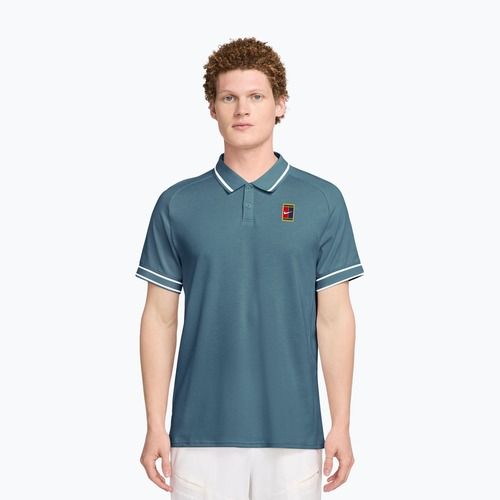 Pánské tenisové tričko Nike Court Heritage smokey blue/smokey blue