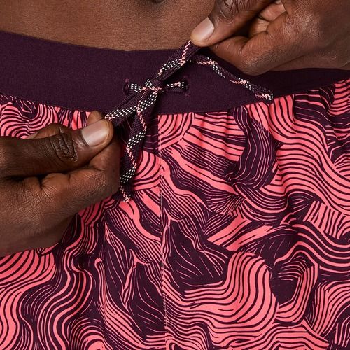 Pánské běžecké šortky Asics Fujitrail All Over Print 5In Short Blazing Coral/Dark Aubergine