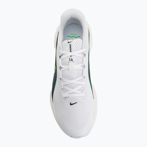 Pánské běžecké boty Nike Downshifter 14 white/midnight navy/green spark