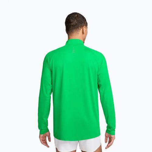 Pánská běžecká mikina Nike Stride 1/4 Zip Dri-Fit green spark
