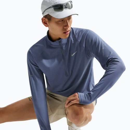 Pánská běžecká mikina Nike Stride 1/4 Zip Dri-Fit diffused blue