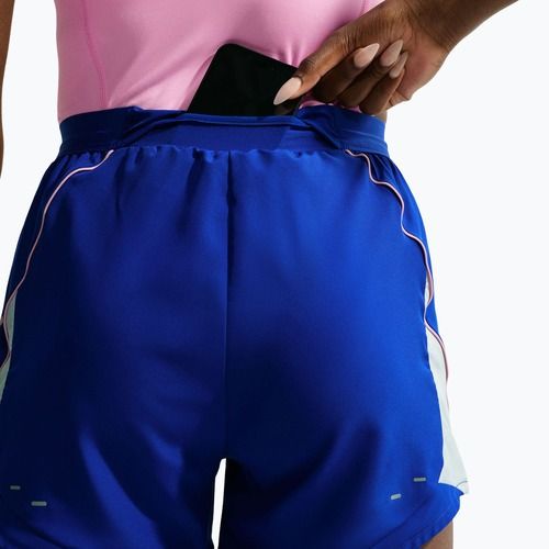 Dámské běžecké šortky Nike Tempo Dri-Fit Unlined old royal/football grey/pink rise