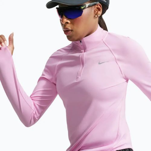 Dámská běžecká mikina Nike Tempo Dri-Fit 1/4 Zip pink rise
