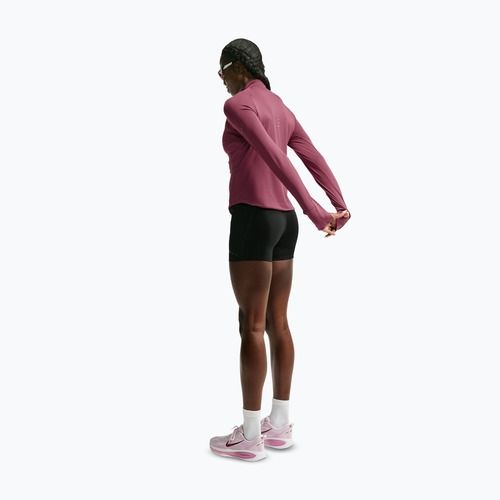Dámská běžecká mikina Nike Swift Dri-FIT UV 1/4-Zip pink smoke