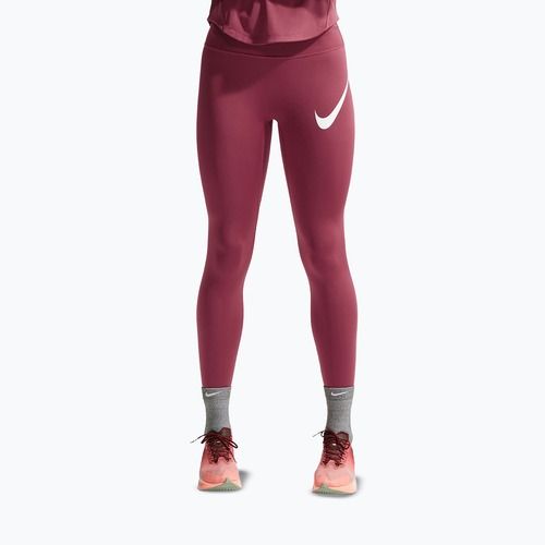 Dámské legíny Nike Tempo Swoosh Run pink smoke/white