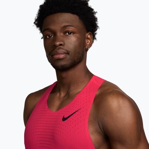 Pánské běžecké tričko Nike AeroSwift fusion red/black