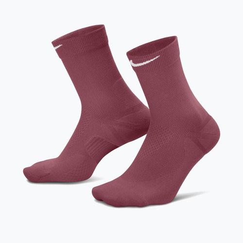Ponožky Nike Run Midweight Crew pink smoke/pink rise/white