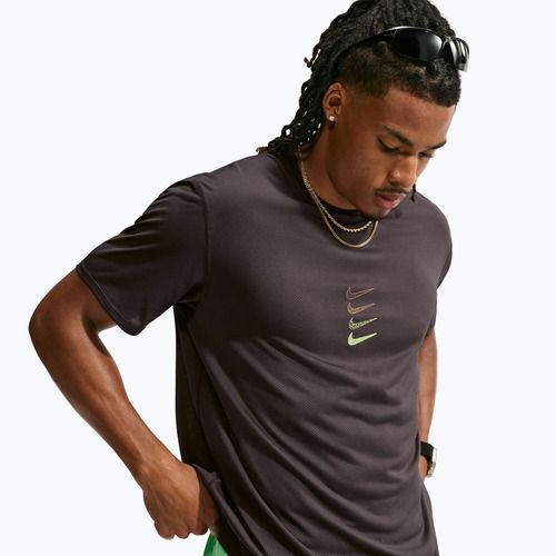Pánské běžecké tričko Nike Dri-Fit Running Top tar
