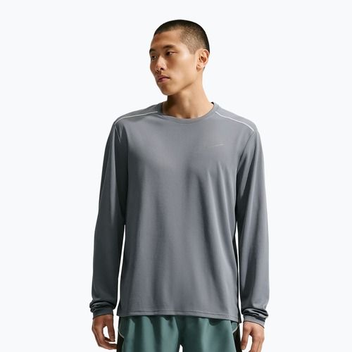 Pánské běžecké tričko Longsleeve Nike Miler Dri-Fit UV smoke grey