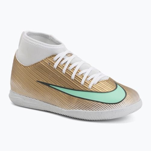 Dětské kopačky Nike Jr. Mercurial Superfly 11 Club "Kylian Mbappé" metallic gold/green glow