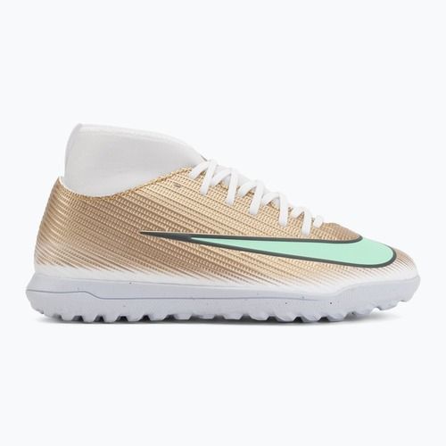 Dětské kopačky Nike Jr. Mercurial Superfly 11 Club "Kylian Mbappé" metallic gold/green glow