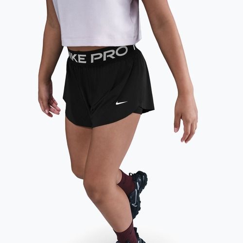 Dětské šortky Nike Pro Dri-Fit 2in1 black/black/white
