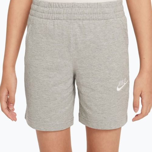 Dětské šortky Nike Sportswear Club 6" dark grey heather/white