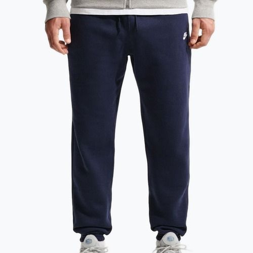 Pánské kalhoty Nike Club Cuffed Brushed obsidian/obsidian/white