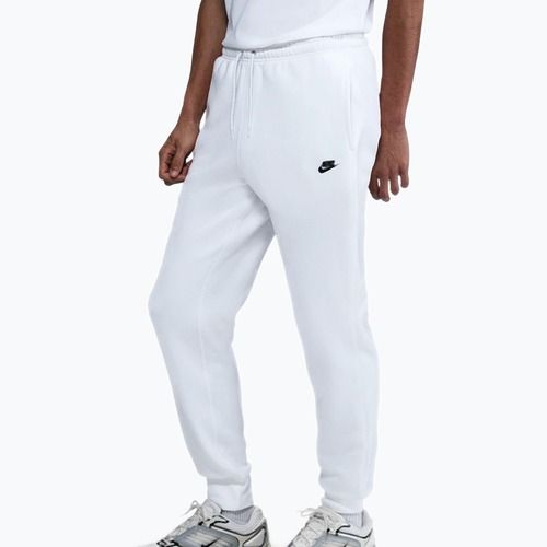 Pánské kalhoty Nike Club Jogger white/white/black
