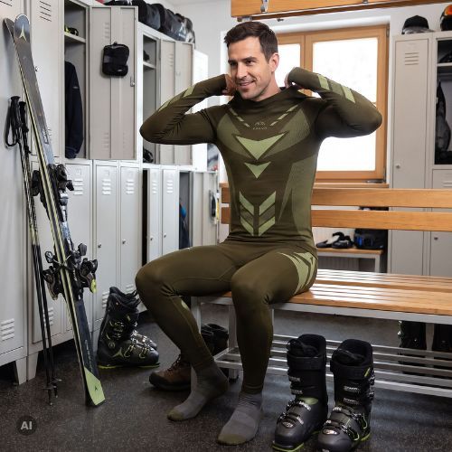 Pánská sada termo prádla KADVA Alpinestep Thermo SH Light Plus Set Green