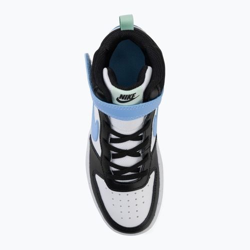 Dětské boty do vody Nike Court Borough Mid 2 white/black/arctic green/football blue