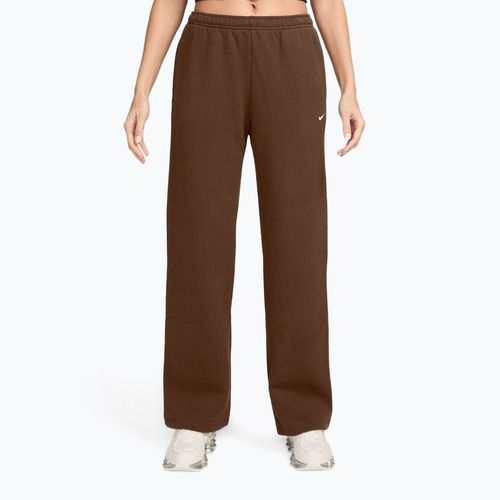 Dámské kalhoty Nike Studio Fleece cacao wow/sail
