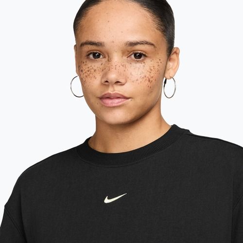 Dámská mikina Nike Studio Fleece Lightweight total black/sail