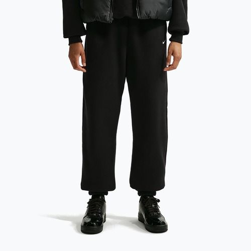 Dámské kalhoty Nike Studio Fleece Medium Weight total black/sail