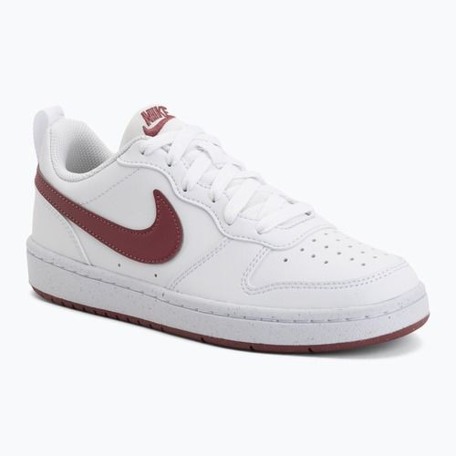 Boty Nike Court Borough Low Recraft bílá/růžová kouřová