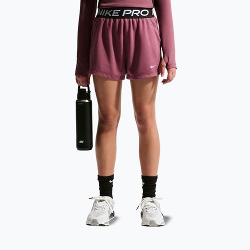 Dětské šortky Nike Pro Fleece pink smoke/pink smoke/black/white
