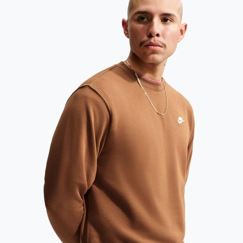 Pánská mikina Nike Club ale brown/white