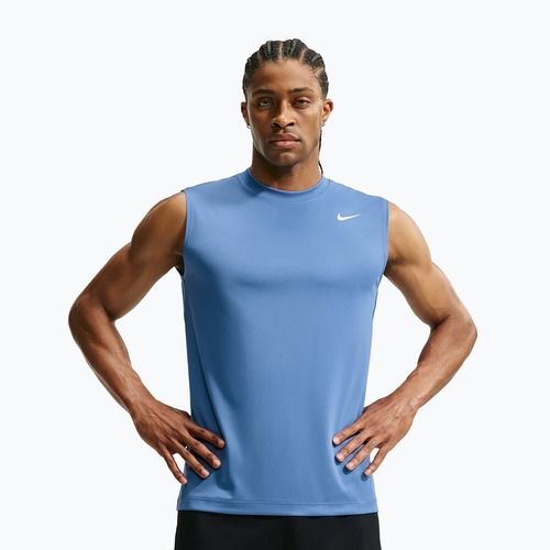 Pánské tréninkové tričko Nike Dri-FIT Sleeveless Training Top indigo storm/white