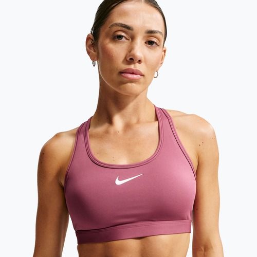 Sportovní podprsenka Nike Swoosh pink smoke/white