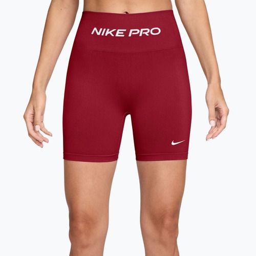 Dámské tréninkové šortky Nike Pro Seamless tough red/white