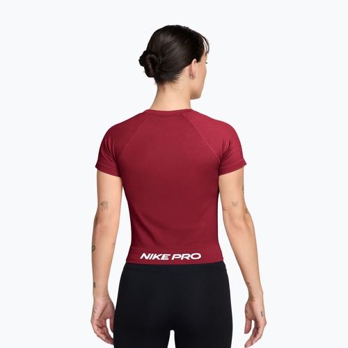 Dámské tréninkové tričko Nike Pro Seamless tough red/white