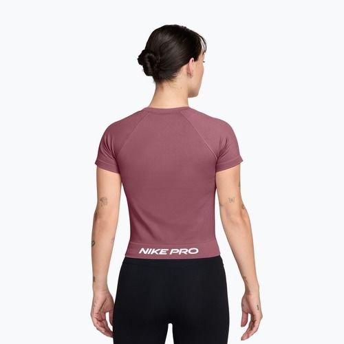 Dámské tréninkové tričko Nike Pro Seamless pink smoke/white