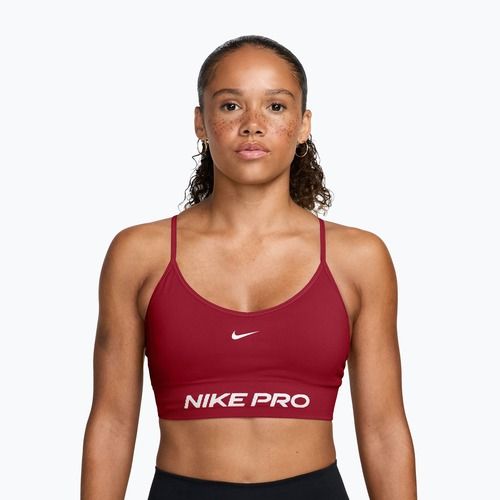 Sportovní podprsenka Nike Pro Seamless tough red/white