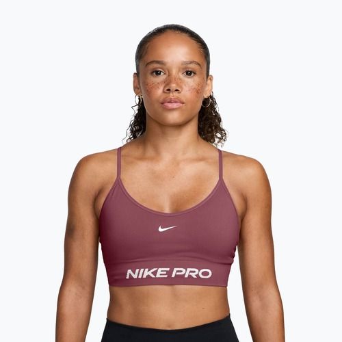 Sportovní podprsenka Nike Pro Seamless pink smoke/white