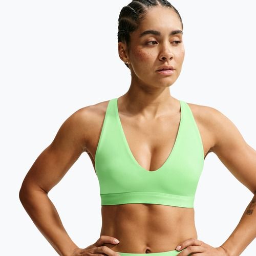 Sportovní podprsenka Nike Indy Strappy illusion green/black