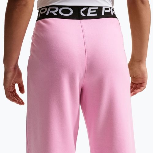 Dětské kalhoty Nike Pro Fleece pink rise/pink rise/black/white
