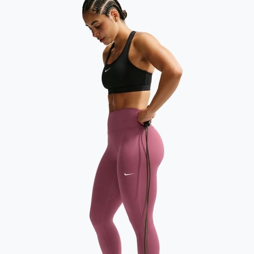 Dámské legíny Nike One Seamless Front pink smoke/white