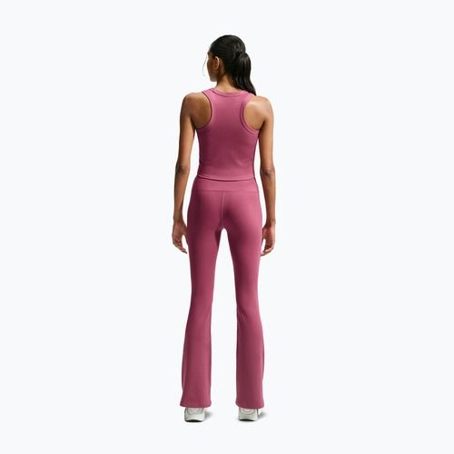 Dámské legíny Nike One High Waisted Flared pink smoke/white