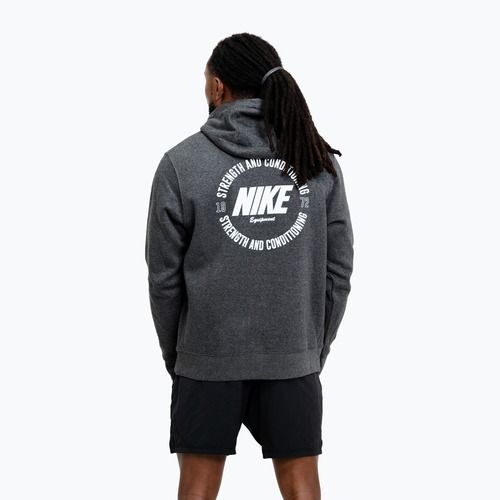 Pánská mikina Nike Strength S&C Hoodie charcoal/white