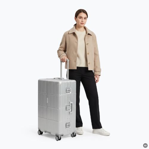 Velký cestovní kufr Kadva Tigre 96l Silver